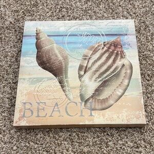 Kirklands Coastal Seashell Canvas Art
